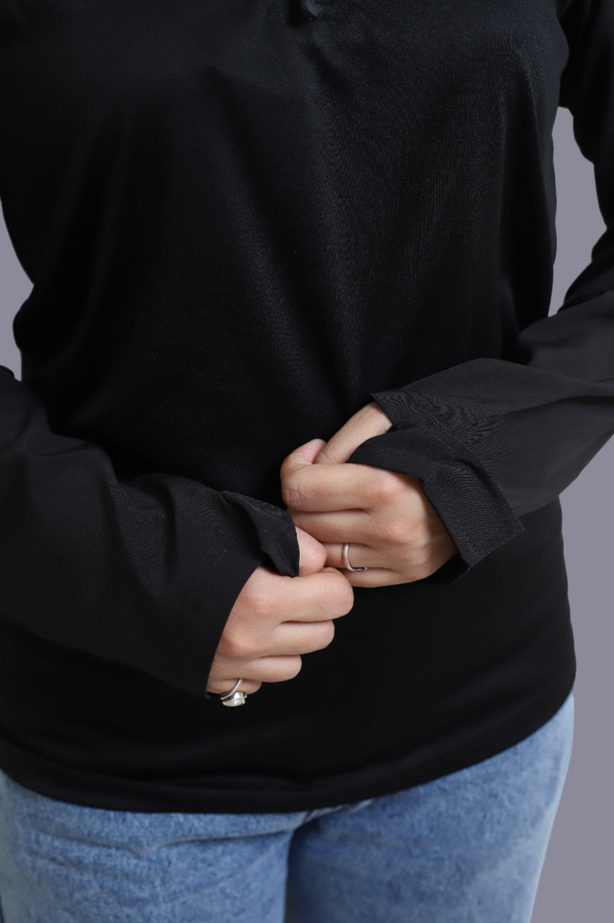 OG Full Sleeves Black Sports T-Shirts for Women